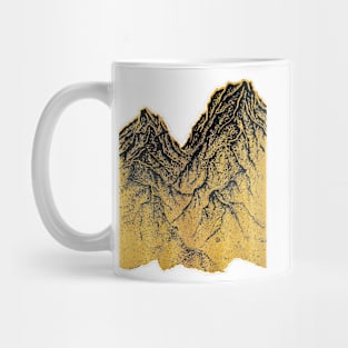 遠望 series -"Gold Valley" - Linocut Mug